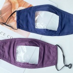 Clear Visible Window Reusable Cotton Face Mask